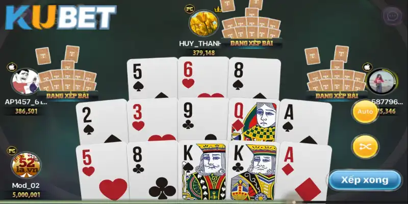 Sức hút của đánh bài binh 13 lá tại Kubet 