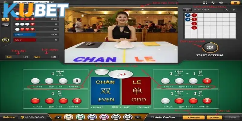 Công thức đánh xóc đĩa online rất hữu ích tại nhà cái Kubet 